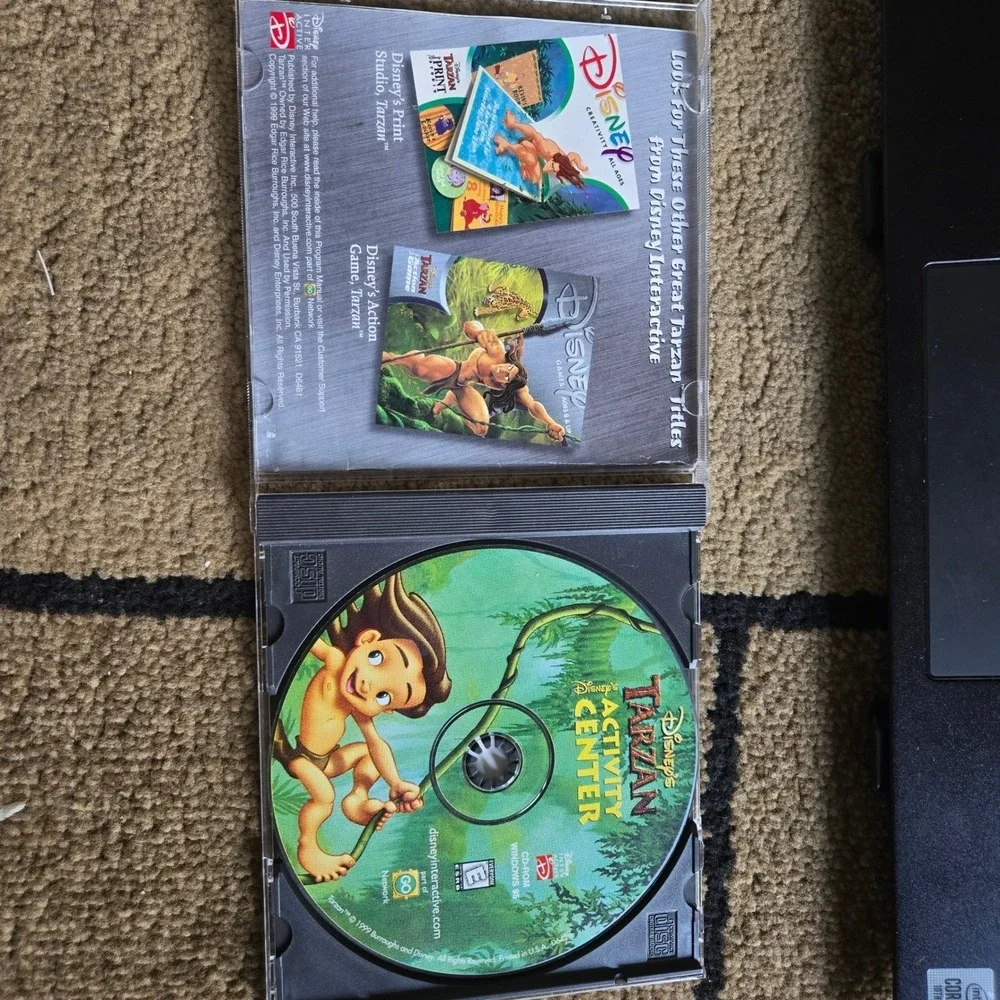 Disney Tarzan Activity Center PC CDROM 1999 Windows 95 98 Vintage Software Jewel